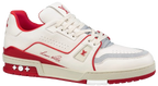 LV Trainers #54 Signature White Red
