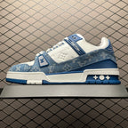 LV Trainers Monogram Denim Blue