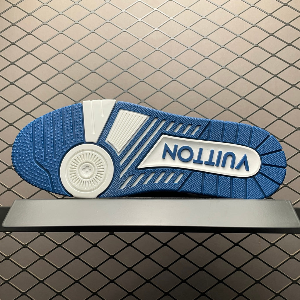 LV Trainers Monogram Denim Blue