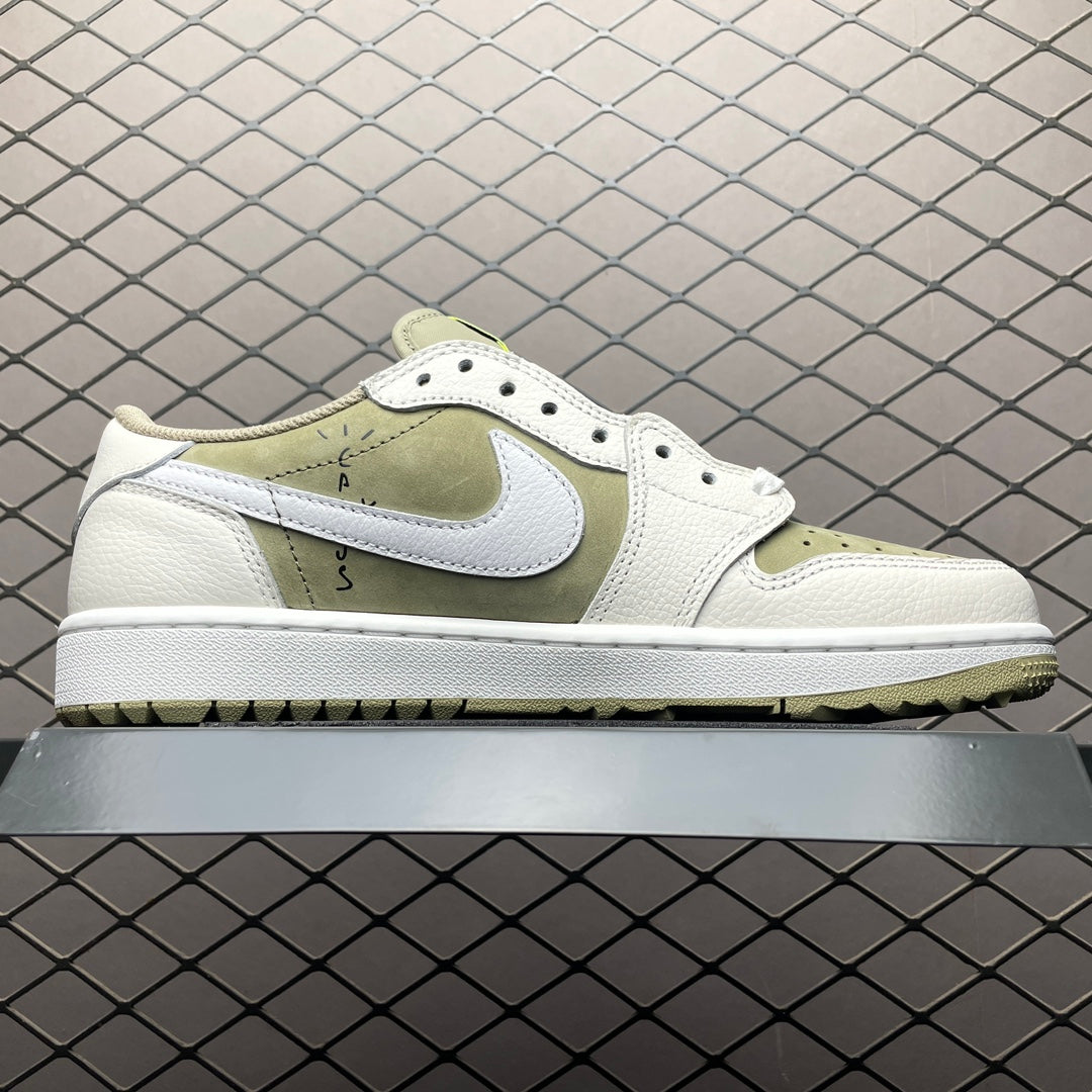 AJ1 Low Travis Scott Golf Neutral Olive
