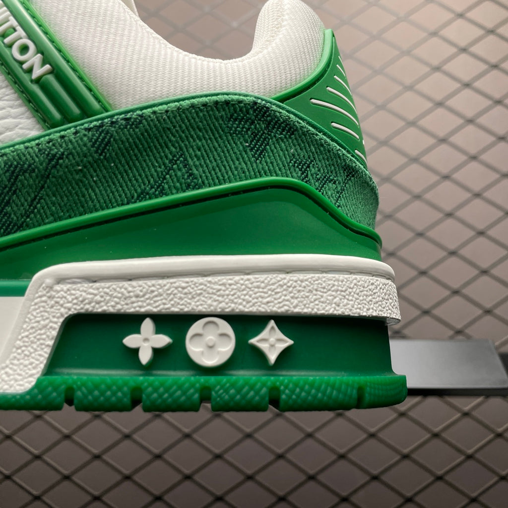LV Trainers #54 Monogram Denim Green