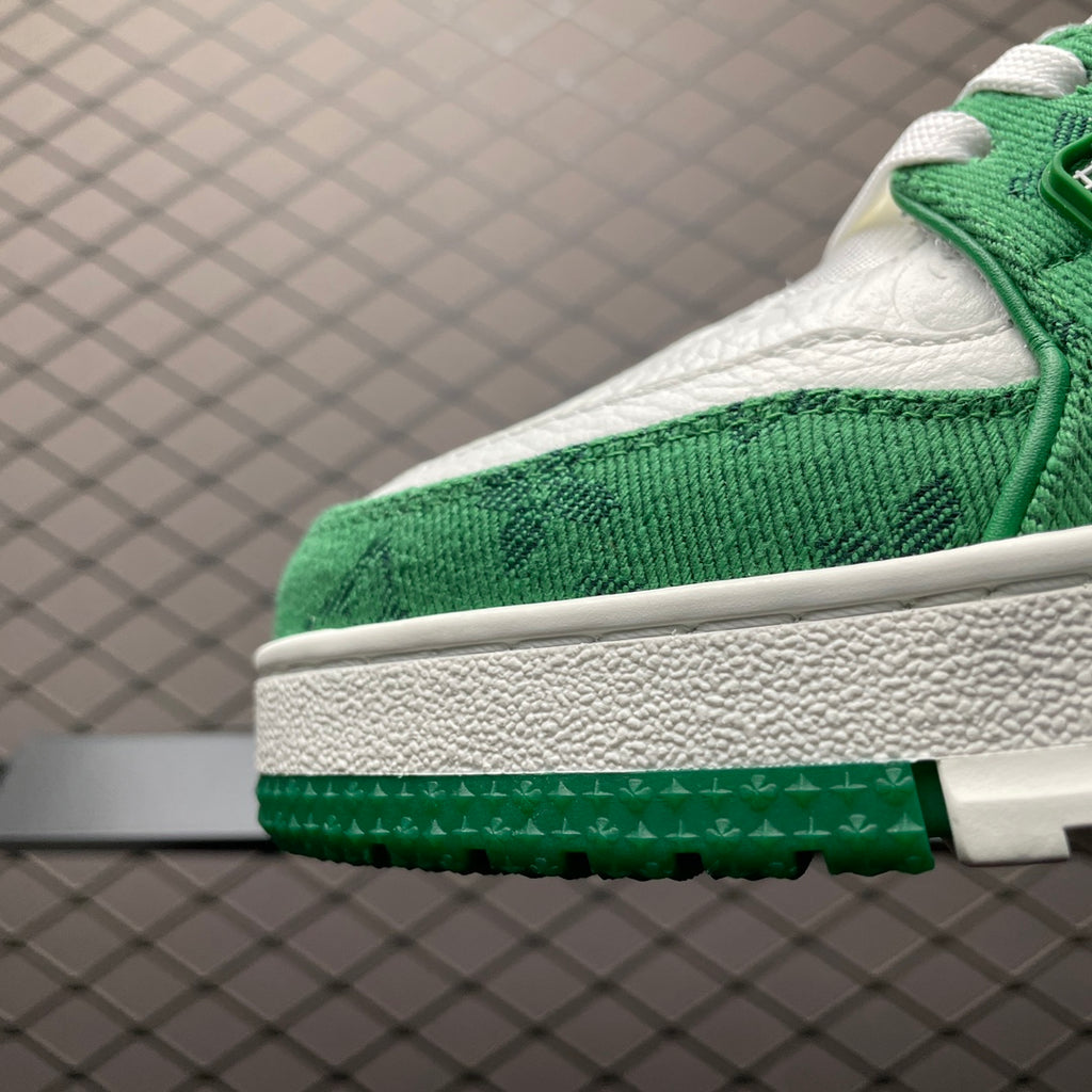 LV Trainers #54 Monogram Denim Green