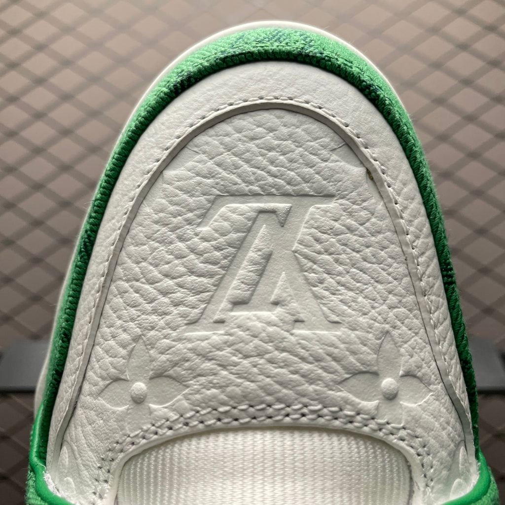 LV Trainers #54 Monogram Denim Green