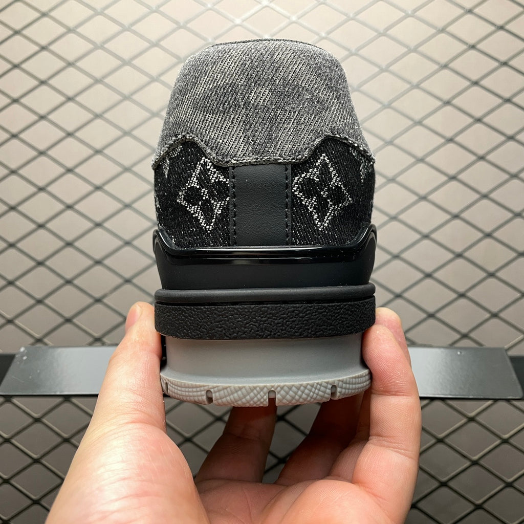 LV Trainers Black Denim