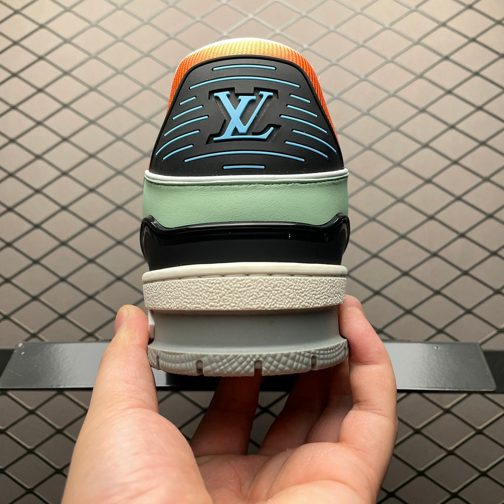 LV Trainers Orange Sage