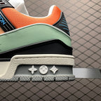 LV Trainers Orange Sage