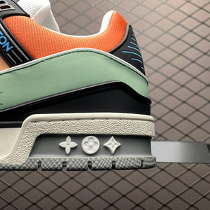 LV Trainers Orange Sage