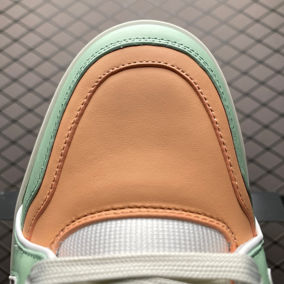 LV Trainers Orange Sage