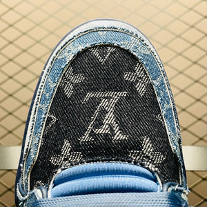 LV Trainers Blue Denim