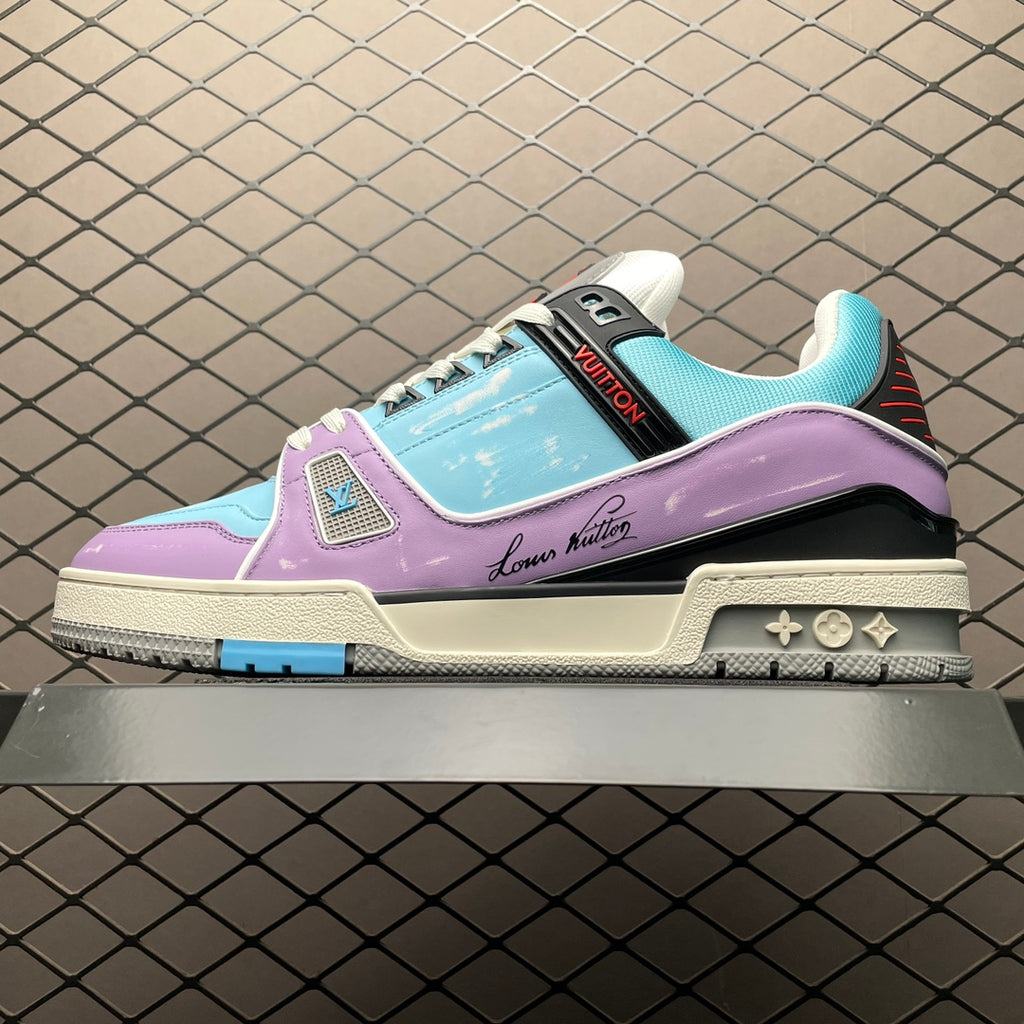 LV Trainers Blue Lilac