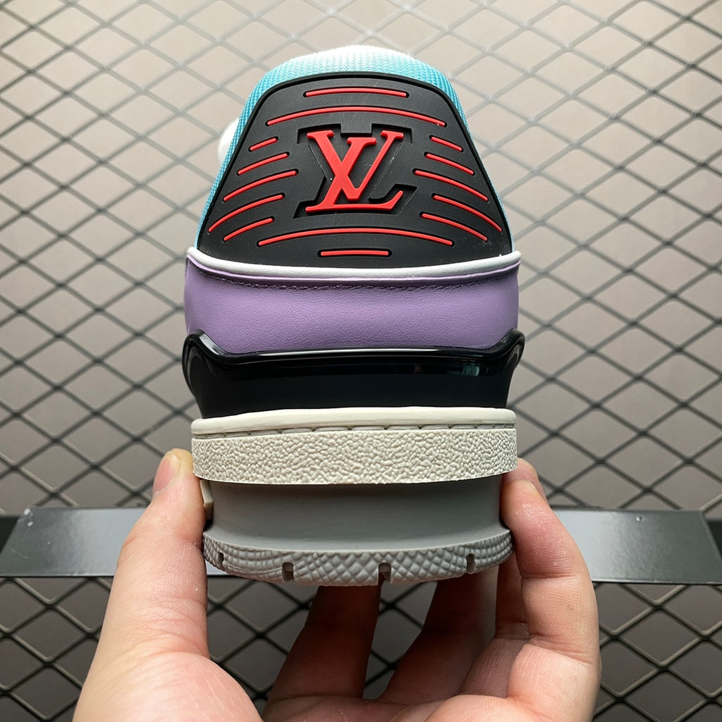 LV Trainers Blue Lilac