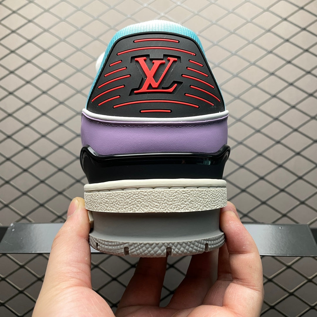 LV Trainers Blue Lilac