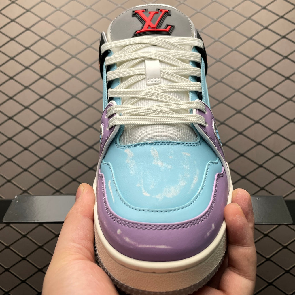 LV Trainers Blue Lilac