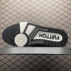 LV Trainers Velcro Strap Monogram Denim Black