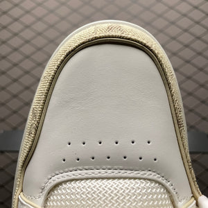 LV Trainers Velcro Strap Monogram Denim Beige