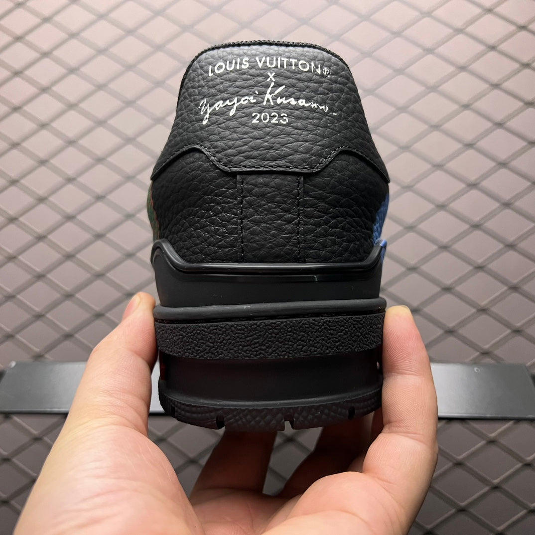 LV Trainers #54 x Yayoi Kusama Black – THE MINTED PROJECT