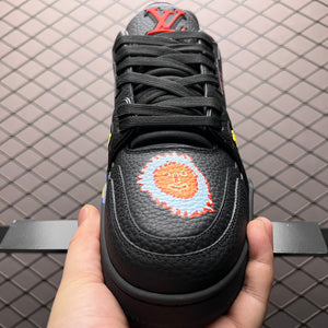 LV Trainers #54 x Yayoi Kusama Black