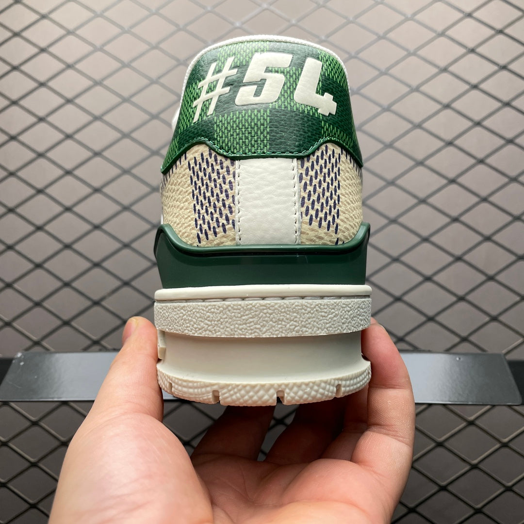 LV Trainers #54 Monogram Green