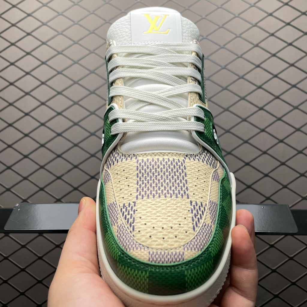 LV Trainers #54 Monogram Green