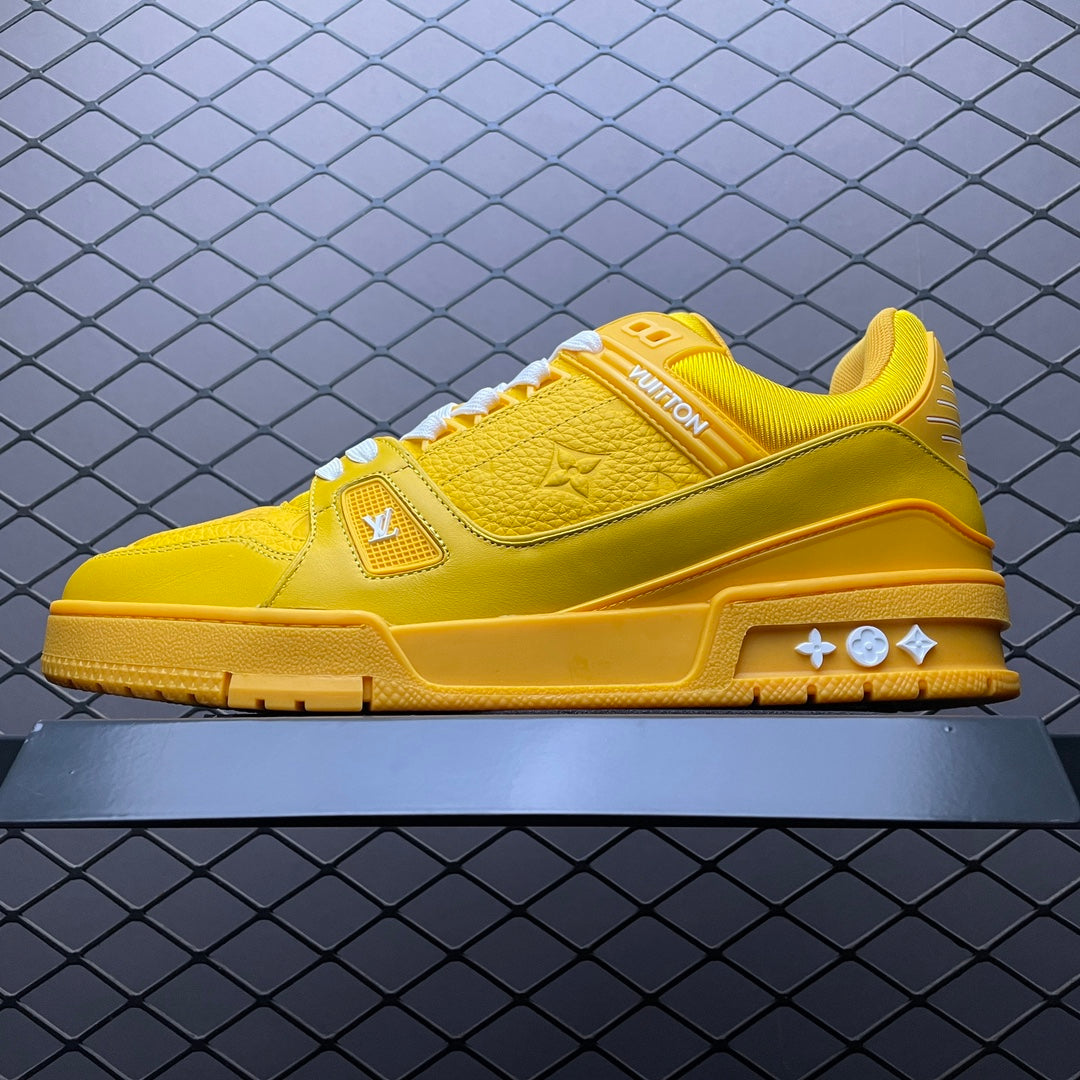 LV Trainers Yellow Embossed Monogram