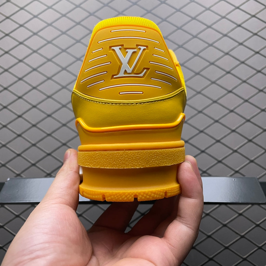LV Trainers Yellow Embossed Monogram