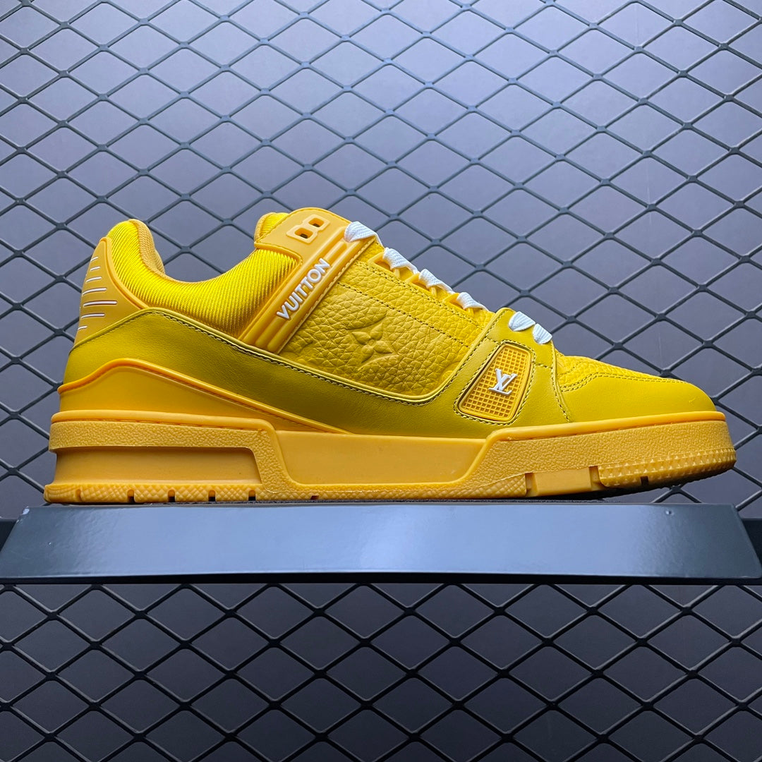 LV Trainers Yellow Embossed Monogram