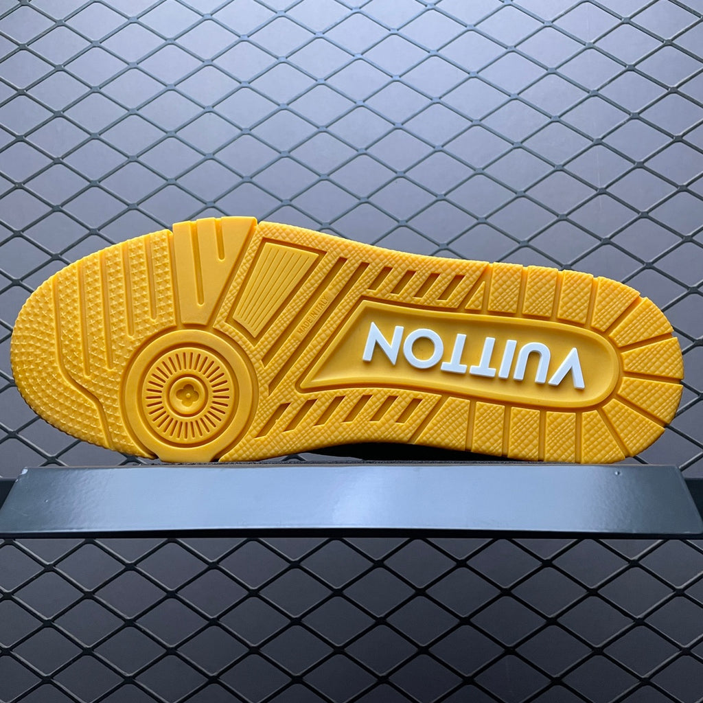 LV Trainers Yellow Embossed Monogram