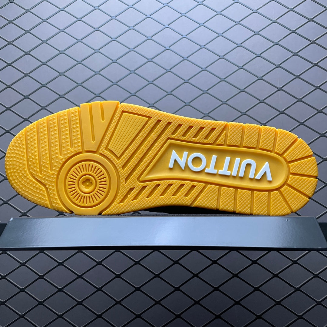 LV Trainers Yellow Embossed Monogram