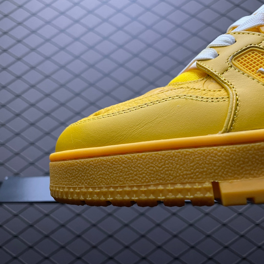 LV Trainers Yellow Embossed Monogram