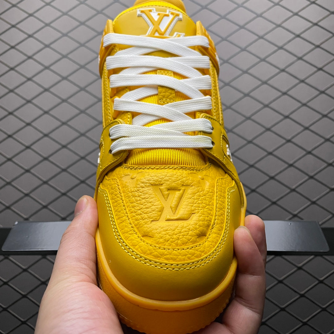 LV Trainers Yellow Embossed Monogram