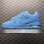 LV Trainers Blue Embossed Monogram