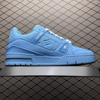 LV Trainers Blue Embossed Monogram