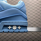 LV Trainers Blue Embossed Monogram