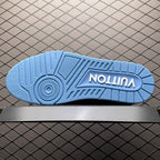 LV Trainers Blue Embossed Monogram