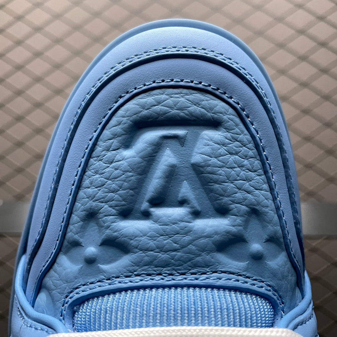 LV Trainers Blue Embossed Monogram