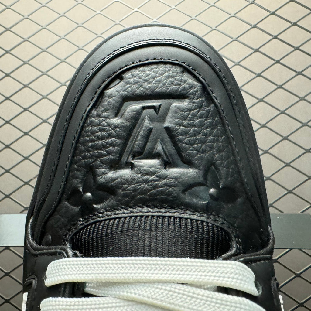 LV Trainers Black Embossed Monogram