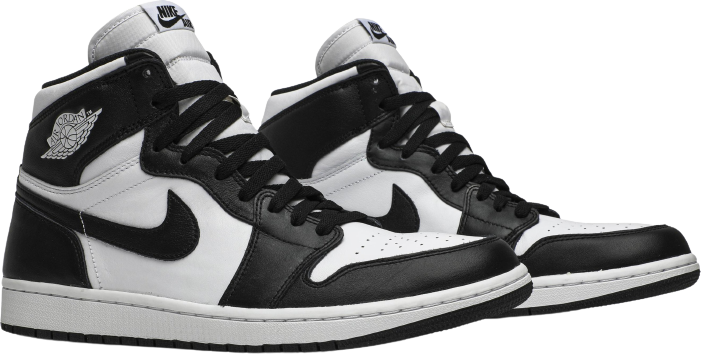 AJ1 Retro High Black White