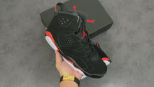 Load and play video in Gallery viewer, AJ 6 Retro &quot;Infrared&quot; Black (2014)
