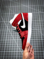 AJ1 Mid Gym Red Black