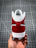 AJ1 Mid Gym Red Black