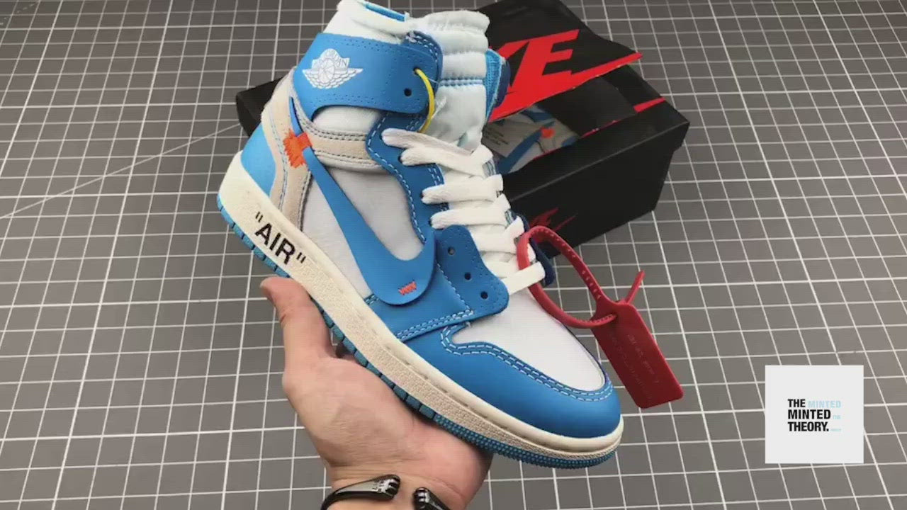 AJ1 X OW University Blue