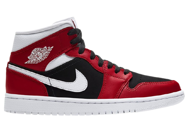 AJ1 Mid Gym Red Black