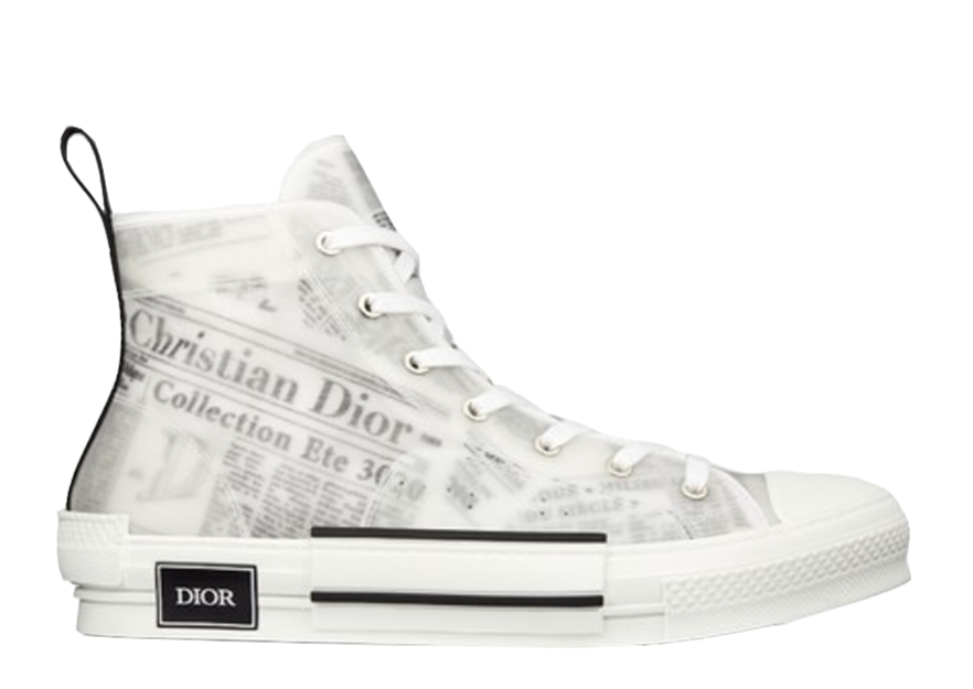 B23 High Top Logo Oblique Newspaper Monogram