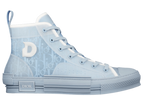B23 High Top Logo Oblique Light Blue Monogram