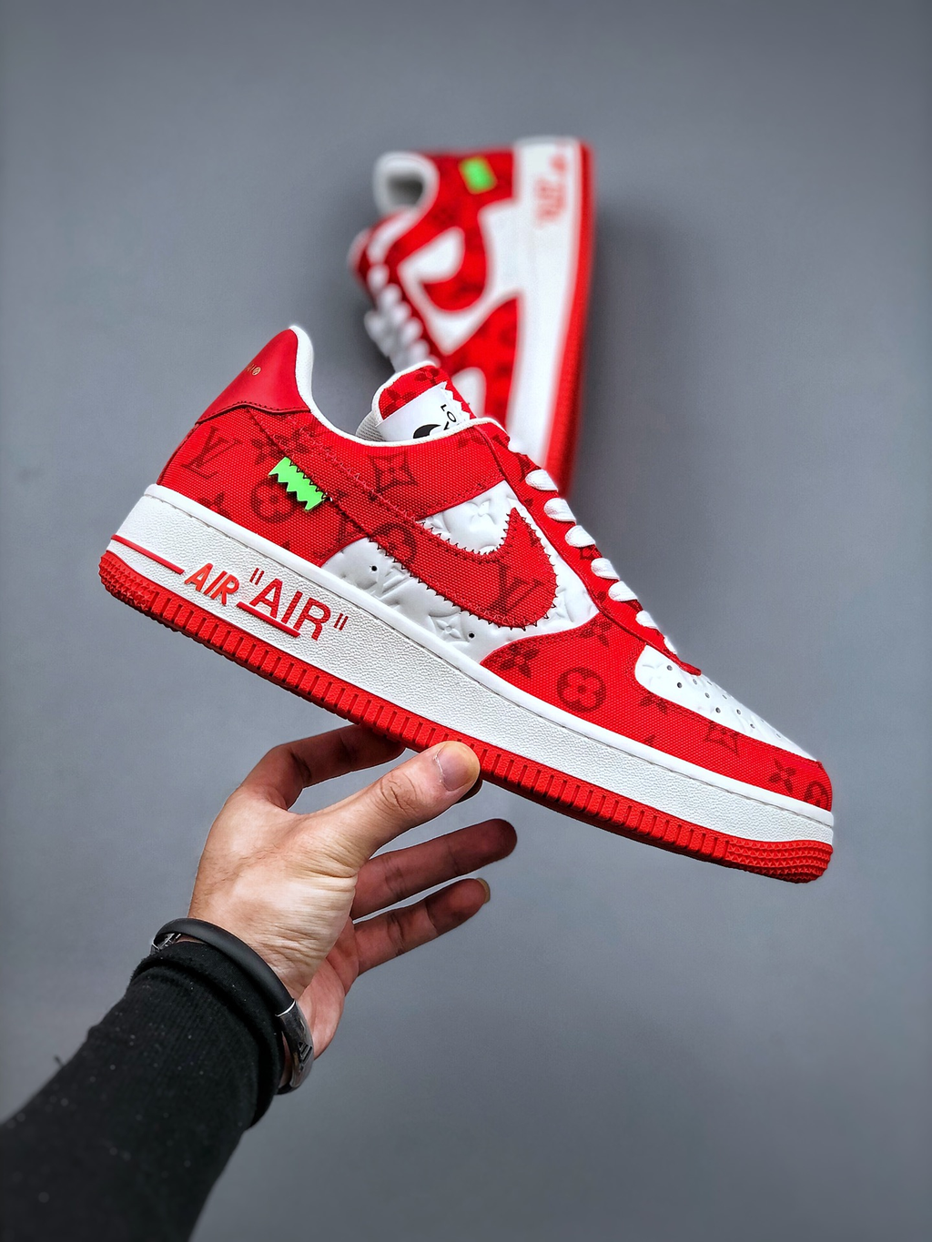 AF1 x OW by Virgil - Red Customs