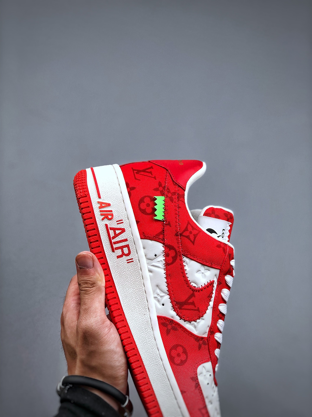 AF1 x OW by Virgil - Red Customs