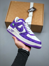 Load image into Gallery viewer, AF1 x OW by Virgil - Purple Customs
