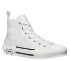B23 High Top Logo Oblique White Monogram