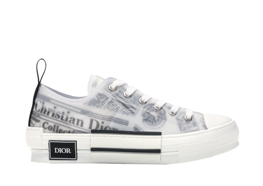 B23 Low Top Logo Oblique Newspaper Monogram