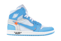 AJ1 X OW University Blue